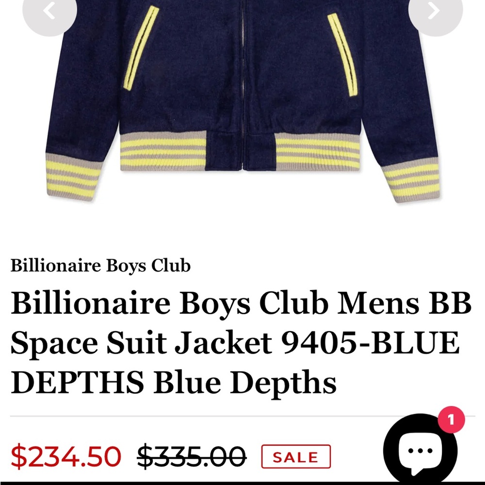 Billionaire boys club jacket